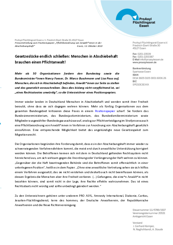 Pressemitteilung Pflichtbeiordnung Abschiebehaft (PDF-Dokument)