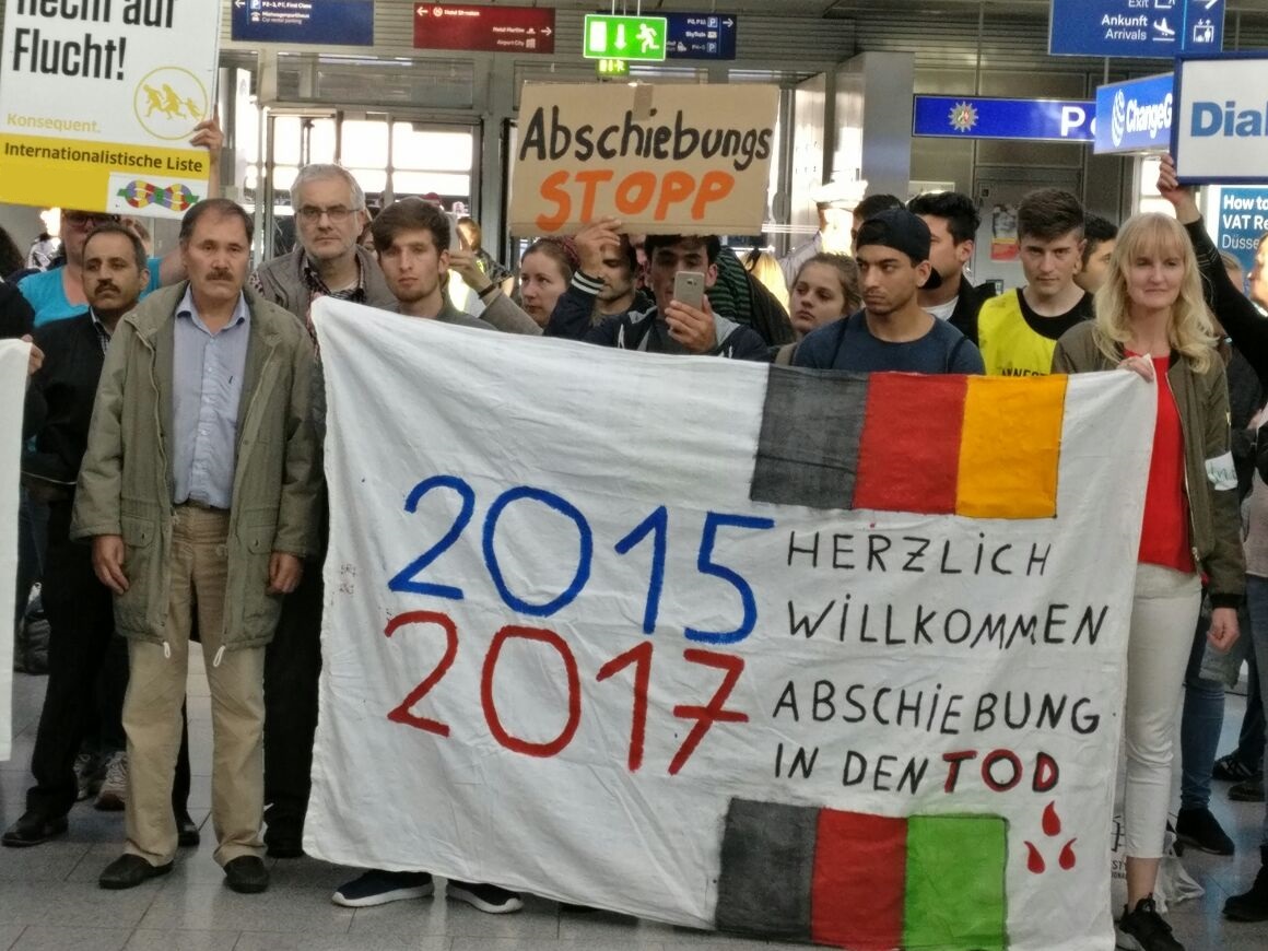 Foto: Protest gegen Abschiebungen