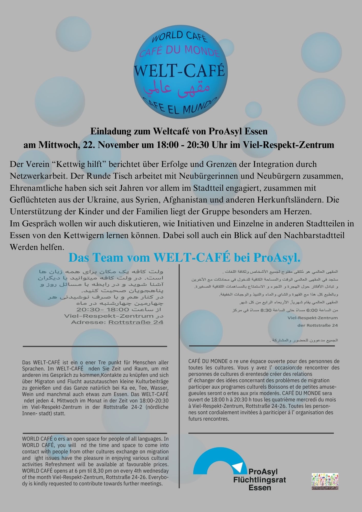 Weltcafé am 22.11.2023